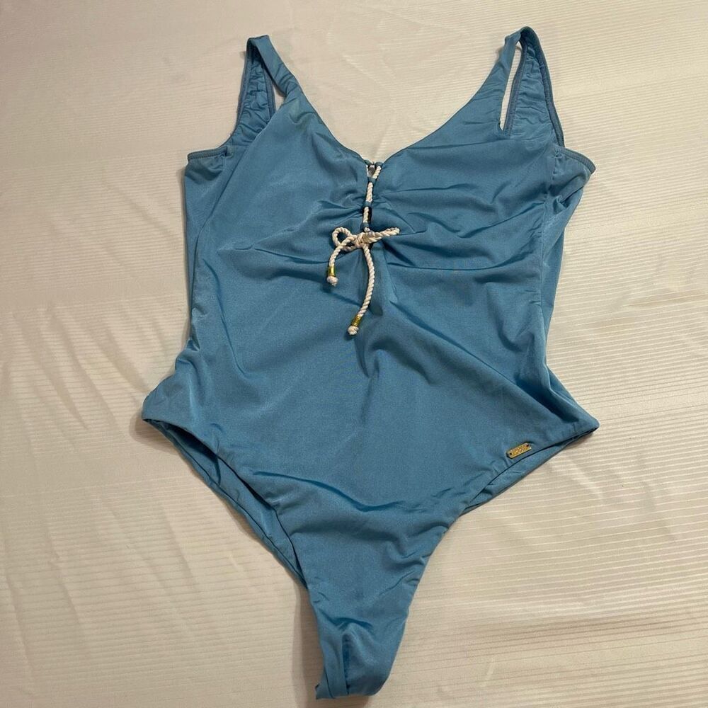 Banana Moon Blue One Piece Swimsuit Bathing Suit Plus Size XXL